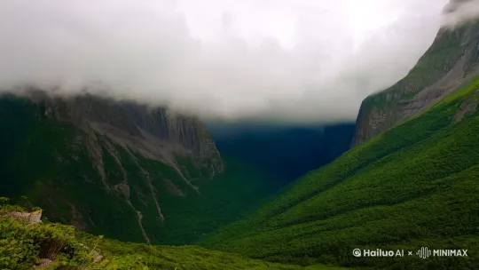 深山 风云变幻  壮观的天空 by Hailuo AI Video Generator