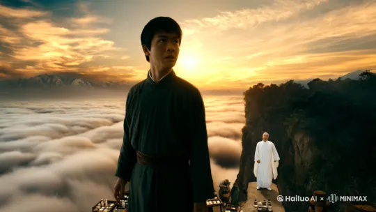 ## 《凡人修仙传之小宇》
小宇站在悬崖边上,望着脚下翻滚的云海,心中五味杂陈。三天前,他还是个普通的药铺伙计,每天最大的烦恼不过是掌柜的克扣工钱。而现在,他却要在这万丈悬崖上,寻找传说中的"九转还魂草"。
"小子,你确定要这么做?"脑海中响起一个苍老的声音,那是三天前突然出现在他意识中的"药老"。
小宇握紧了手中的药锄,指节发白。他想起昨天在集市上看到的那一幕:一个白衣飘飘的修士,随手一挥就治好了瘫痪多年的老人。那一刻,他仿佛看到了改变命运的机会。
"我确定。"小宇深吸一口气,"我不想一辈子做个凡人。"
"好!"药老的声音带着几分赞许,"记住,九转还魂草生长在悬崖峭壁的缝隙中,通体碧绿,叶片上有九道金纹。采摘时要用玉器,不可用手直接触碰。"
小宇从怀中掏出一个玉盒,这是他特意从药铺顺来的。他小心翼翼地攀着藤蔓往下爬,粗糙的藤条磨得手掌生疼。山风呼啸,吹得他睁不开眼,汗水顺着额头流下,模糊了视线。
突然,他脚下一滑,整个人悬在了半空中。心脏狂跳,耳边只剩下呼啸的风声。他死死抓住藤蔓,感觉手掌已经被磨出了血。
"别慌!"药老的声音及时响起,"往左下方看!"
小宇艰难地转过头,瞳孔猛地收缩——在左下方约莫三丈处,一株通体碧绿的植物正在风中摇曳,叶片上的九道金纹在阳光下熠熠生辉。
"就是它!"药老激动地说,"小心点,慢慢过去。"
小宇咬着牙,一点一点往那边挪。每移动一寸,都感觉像是在刀尖上跳舞。终于,他来到了九转还魂草旁边。颤抖着手打开玉盒,用玉片轻轻将草药割下。
就在草药落入玉盒的瞬间,异变陡生!
一道黑影从天而降,带着凌厉的劲风。小宇下意识地往旁边一闪,只见一只通体漆黑的巨鹰擦着他的身子掠过,锋利的爪子在他手臂上留下一道血痕。
"不好!是守护灵兽!"药老惊呼,"快跑!"
小宇顾不得疼痛,拼命往上爬。巨鹰在空中盘旋一圈,再次俯冲而下。这一次,它的目标是小宇手中的玉盒。
千钧一发之际,小宇突然感觉体内涌出一股暖流。这股力量来得莫名其妙,却让他瞬间充满了力量。他猛地一蹬崖壁,整个人向上窜起数丈,堪堪避开了巨鹰的袭击。
"这是......"药老的声音带着震惊,"你居然在这个时候觉醒了灵根!"
小宇来不及细想,借着这股力量快速攀上崖顶。巨鹰在身后不甘地鸣叫,却不敢追出悬崖范围。
瘫坐在崖顶,小宇大口喘着气,看着手中的玉盒,嘴角却忍不住上扬。 by Hailuo AI Video Generator