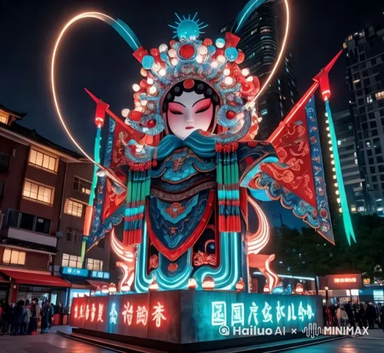 生成一段360°环绕拍摄视频，主体为一座景观灯。镜头从正前方开始，以顺时针方向匀速环绕灯体一周，保持镜头与灯顶齐平。视频需稳定无抖动，动态模糊效果增强。[右移,左摇,跟随] by Hailuo AI Video Generator