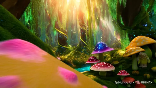 踏入这片奇幻森林,就像一头闯进了被施了魔法的童话书页。
阳光艰难地穿过繁茂交织的枝叶,在铺满厚厚苔藓的地面上洒下细碎金斑。巨大的蘑菇错落丛生,伞盖大如圆桌,色彩斑斓得如同梦幻的调色盘,上面还点缀着闪烁微光的神秘纹路。
奇异的树木扭曲生长,树干像是有生命般蜿蜒缠绕,树皮上镶嵌着晶莹的晶体,在幽暗中散发着柔和光芒,好似藏着森林的古老秘密。藤蔓从树枝上垂落,像一道道绿色的帘子,轻轻摇曳,似乎在低语着不为人知的故事。
不远处,一条清澈见底的溪流潺潺流淌,溪水闪烁着五彩的光晕,仿佛流动的琉璃。溪水中,不时有奇异的生物游过,它们长着透明的翅膀,在水波中若隐若现,如同灵动的精灵。
忽然,一阵清脆的铃铛声传来,循声望去,只见一位精灵从林间轻盈飘出。她的肌肤如月光般皎洁,眼眸似深邃的幽潭,透着灵动与神秘。薄如蝉翼的翅膀闪烁着梦幻的光泽,在阳光的折射下,映射出彩虹般的色彩。她的发丝像是被微风轻舞的金色丝线,随着她的动作飘动。精灵赤着双足,在草地上留下若有若无的痕迹,她手中拿着一根散发着微光的魔杖,魔杖顶端的水晶闪烁着神秘的力量,每一次挥动,都带出星星点点的荧光,仿佛在编织着森林的咒语。
空气中弥漫着甜香与药草混合的奇妙气息,那是森林独有的味道,每一口呼吸都带着神秘的魔力。而当夜幕降临,这片森林又将被星光与荧光植物照亮,绽放出更为绮丽迷人的光彩,开启一场永不停歇的奇幻盛宴 。 by Hailuo AI Video Generator