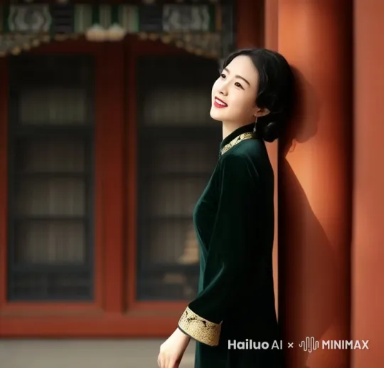 “世纪初，随着西方文化的传入，旗袍逐渐演变为更加贴合身体曲线的款式，成为时尚的代表。” by Hailuo AI Video Generator