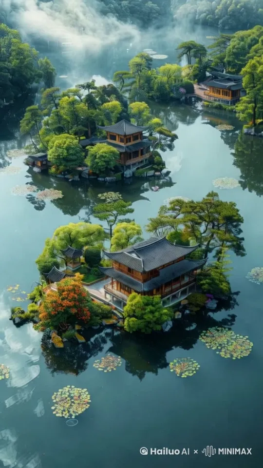 [推进,下降]运镜流畅，无人机视角，8k，氛围光照，高清画质，最佳画质 by Hailuo AI Video Generator