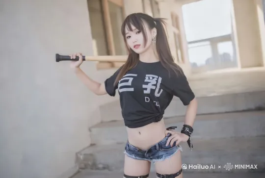[右移,左摇,跟随]大师运镜捕捉美女热舞她双手又腰，先右后左扭动，再在头顶比心表情可爱。垂直摇镜下，动作真实流畅统一柔和的光线渲染出迷人氛围。美女双手叉腰，先左后右扭动身姿，接着双手比心。她表情可爱，镜头垂直摇镜，真实流畅地记录下每个动作，运镜捕捉美女热舞。她双手叉腰，先右后左扭动，再在头顶比心，表情可爱。垂直摇镜下，动作真实流畅，统一柔和的光线渲染出迷人氛围运镜聚焦美女，她先右扭再左扭屁股随后跳起热门舞蹈，表情可爱。镜头垂直摇镜，呈现真实流畅动作，柔和光线让画面满是活力。眼神忧伤的美女缓缓舞动，身姿婀娜却透着落寞，用舞蹈诉说心底故事，营造出凄美动人面带灿烂笑容的美女，开心跳着活力四射的舞蹈，欢快舞步传递快乐，让整个画面洋溢着喜悦氛围。 by Hailuo AI Video Generator