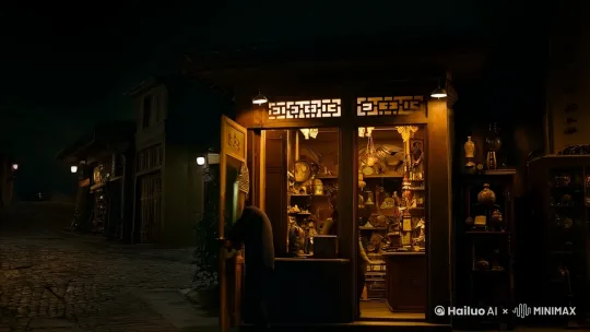 第一章：神秘的古董店

山西的某个小镇，夜晚总是显得格外寂静。镇上的居民大多早早就熄灯休息，只有街角的一家古董店还亮着微弱的灯光。店主李叔是个年过半百的老人，平日里沉默寡言，但镇上的人都知道，他店里藏着不少稀奇古怪的玩意儿。

这天晚上，年轻的记者林夕因采访任务来到小镇。采访结束后，她无意间路过这家古董店，被橱窗里一面古老的铜镜吸引住了。铜镜的镜框雕刻着复杂的花纹，镜面却异常清晰，仿佛能映照出人心最深处的秘密。

林夕推门而入，铃铛声在寂静的夜里显得格外清脆。李叔抬起头，微微一笑：“姑娘，看上什么了？”

“这面铜镜，很特别。”林夕指着橱窗里的铜镜。

李叔的眼神闪烁了一下，随即恢复平静：“这面镜子，不卖。”

“为什么？”林夕好奇地问。

“它有故事。”李叔的声音 by Hailuo AI Video Generator