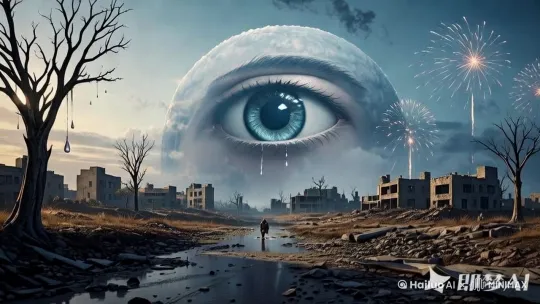 闭上眼睛，再睁开 by Hailuo AI Video Generator