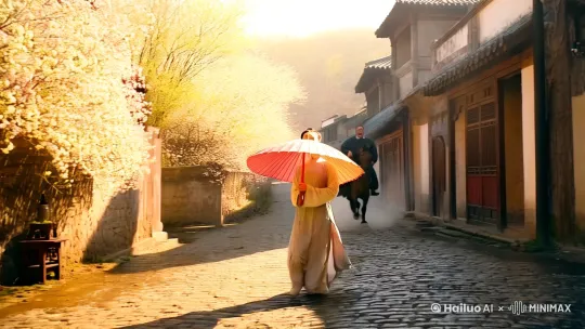 ### 《烟雨阳春》

#### 第一章：初遇

春日的阳光洒在江南水乡的青石板路上，空气中弥漫着淡淡的花香。柳如烟撑着一把油纸伞，漫步在古镇的街巷中。她身着一袭淡雅的素衣，眉目如画，气质如兰，仿佛是从古画中走出来的仙子。

“如烟姑娘，又来买花啊？”街边卖花的老婆婆笑着打招呼。

“是啊，婆婆，今天的桃花开得真好。”柳如烟微微一笑，俯身挑选了几枝桃花。

就在这时，一阵急促的马蹄声打破了古镇的宁静。一匹骏马疾驰而来，马上坐着的正是潘洁阳。他身着一袭玄色长袍，眉宇间透着英气，眼神坚定而深邃。

“小心！”潘洁阳大声喊道，试图提醒街上的行人。

柳如烟听到喊声，猛然抬头，却见那匹骏马已经冲到了眼前。她心中一惊，手中的油纸伞掉落在地，整个人愣在原地。

说时迟那时快，潘洁阳猛地一拉缰绳，骏马在离柳如烟仅一步之遥的地方停了下来。马蹄扬起一阵尘土，柳如烟惊魂未定，脸色苍白。

“姑娘，你没事吧？”潘洁阳翻身下马，快步走到柳如烟面前，关切地问道。

“我……我没事。”柳如烟回过神来，感激地看了潘洁阳一眼，“多谢公子相救。”

“是在下鲁莽，惊扰了姑娘。”潘洁阳歉然一笑，弯腰捡起地上的油纸伞，递还给柳如烟，“在下潘洁阳，敢问姑娘芳名？”

“柳如烟。”她轻声答道，接过油纸伞，心中却不禁对这个英气逼人的男子产生了一丝好奇。

#### 第二章：情愫暗生

自那日相遇后，潘洁阳和柳如烟的缘分便悄然展开。潘洁阳是江南富商之子，因家族生意常年在各地奔波。而柳如烟则是古镇上出了名的才女，琴棋书画样样精通。

两人在一次诗会上再次相遇。潘洁阳被柳如烟的才情所吸引，而柳如烟也对潘洁阳的见识和风度心生好感。诗会上，两人以诗会友，默契十足，引得众人赞叹不已。

“如烟姑娘的诗才，在下佩服。”潘洁阳由衷地赞叹道。

“公子过奖了，公子才是真正的才俊。”柳如烟微微一笑，心中却泛起一丝涟漪。

随着时间的推移，两人的交往日益频繁。潘洁阳常常带着柳如烟游山玩水，欣赏江南的美景。柳如烟则带着潘洁阳品味古镇的美食，聆听古镇的故事。

在一个细雨蒙蒙的午后，两人坐在湖边的亭子里，看着雨滴落在湖面上，泛起层层涟漪。

“如烟，你相信缘分吗？”潘洁阳忽然问道。

“缘分？”柳如烟微微一笑，“我相信缘分，也相信命运。”

“我觉得我们之间的相遇就是缘分。”潘洁阳深情地看着柳如烟，“自从遇见你，我的生活变得丰富多彩。”

“公子……”柳如烟心中一动，脸颊微微泛红。

“叫我洁阳吧。”潘洁阳握住柳如烟的手，温柔地说道，“我想一直陪在你身边。”

#### 第三章：风雨同舟

然而，命运总是喜欢捉弄人。潘洁阳的家族生意遭遇了前所未有的危机，家族内部也出现了纷争。潘洁阳不得不离开古镇，前往外地处理家族事务。

“如烟，等我回来。”潘洁阳在临行前，对柳如烟深情地说道。

“我等你。”柳如烟强忍着泪水，坚定地点了点头。

潘洁阳离开后，柳如烟每天都站在古镇的桥头，期盼着潘洁阳的归来。她知道，潘洁阳一定会回来，因为她相信他们的缘分。

几个月后，潘洁阳终于回到了古镇。他风尘仆仆，但眼神中却透着坚定和喜悦。

“如烟，我回来了。”潘洁阳紧紧抱住柳如烟，仿佛一松手她就会消失。

“我知道你会回来。”柳如烟泪流满面，但心中却充满了幸福。

两人携手面对家族的危机，最终在亲友的帮助下，成功化解了危机。潘洁阳的家族生意重新走上了正轨，而他和柳如烟的感情也更加深厚。

#### 第四章：烟雨阳春

春去秋来，潘洁阳和柳如烟的爱情在岁月的洗礼中愈发坚固。他们在古镇的湖边举行了一场简单而温馨的婚礼，亲朋好友齐聚一堂，共同见证了他们的幸福时刻。

婚礼上，潘洁阳深情地看着柳如烟，说道：“如烟，你是我生命中最美的风景，是我心中永远的阳光。”

柳如烟微微一笑，眼中满是柔情：“洁阳，你是我生命中的阳光，照亮了我前行的路。”

从此，潘洁阳和柳如烟携手共度每一个春夏秋冬，共同书写着属于他们的烟雨阳春。

### 结尾

在这个充满诗意的江南水乡，潘洁阳和柳如烟的爱情故事成为了人们口中的佳话。他们的爱情如同江南的烟雨，细腻而绵长，永远定格在那个春日的阳光下。

- by Hailuo AI Video Generator