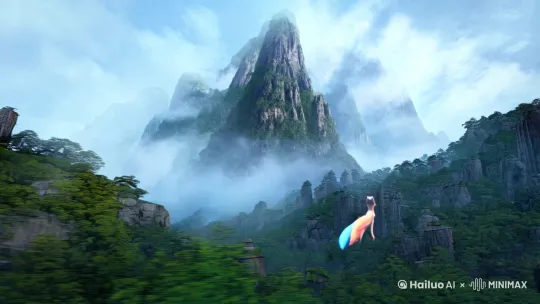 在遥远的古代，有一座名为“青丘”的山，山中居住着一种奇特的生物，名为“九尾狐”。九尾狐拥有九条尾巴，每一条尾巴都闪耀着不同颜色的光芒。它们不仅拥有超凡脱俗的美貌，而且智慧深不可测。

传说中，九尾狐能知人心，通晓世间万象。它们有时会变成美丽的女子，出现在人间，帮助那些心地善良的人。但也有时候，它们会变成令人畏惧的存在，惩罚那些贪婪和邪恶的人。

在青丘山的脚下，有一个被遗忘的村庄，名叫“幽谷”。村庄里的人们过着与世无争的生活，直到有一天，一个贪婪的商人来到了这里。商人听说了九尾狐的传说，便起了歹心，想要捉住九尾狐，卖掉它们的皮毛以换取巨额财富。

商人带着一群猎人进入了青丘山，他们设下陷阱，布下网罗。但九尾狐们早已洞悉了这一切。当猎人们以为即将得手时，九尾狐们发动了它们的法力，将整个青丘山变成了一个迷雾重重的迷宫。

猎人们迷失了方向，而商人则被自己的贪婪所吞噬，最终在迷宫中永远地徘徊。而九尾狐们则继续在青丘山中守护着这片土地，只在月圆之夜，偶尔出现在幽谷村的边缘，用它们那闪烁着光芒的尾巴，为孩子们讲述着古老的故事。 by Hailuo AI Video Generator