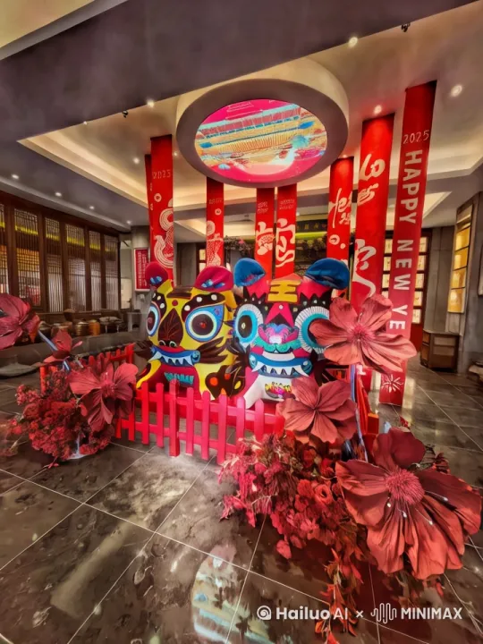 鱼在水里动，人们也在动，一直往前移动 by Hailuo AI Video Generator
