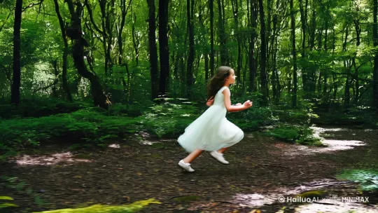 美女跑步 by Hailuo AI Video Generator