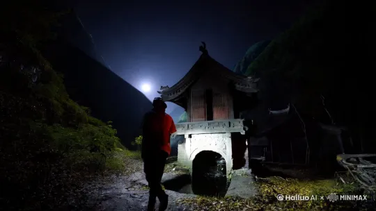 古村秘事

在一座深山环抱的古老村庄里，流传着一个禁忌传说：每年八月十五月圆之夜，村里那口荒废古井会传出诡异声响，若有人靠近，便会被邪祟缠身。

今年中秋，热爱探险的短视频博主小宇听闻此事，决定前来一探究竟，拍摄素材制作视频。夜幕降临，月光洒在古老村落，小宇带着摄影设备，独自走向那口古井。周围寂静无声，只有他踩在落叶上的沙沙声。

来到古井边，小宇将灯光打向井口，探头望去，井里弥漫着一股腐臭气息。就在这时，一阵阴风吹过，他不禁打了个寒颤。突然，井中传来隐隐约约的哭声，时高时低，仿佛有人在痛苦求救。小宇心中一惊，但强烈的好奇心和对爆款视频的渴望让他没有退缩。

他开始对着镜头讲述这个传说，同时慢慢靠近井口，想捕捉更多声音和画面。当他的手触碰到井口边缘时，哭声戛然而止，紧接着，井里泛起一阵水花，水花越来越大，似乎有什么东西要冲出来。小宇紧张得屏住呼吸，紧紧握住摄像机。

就在这时，一只苍白的手从井中伸了出来，指甲又长又黑，抓住了井口。小宇吓得差点叫出声，下意识地往后退了几步。紧接着，一个浑身湿漉漉、长发遮住脸的人形物体缓缓从井中爬出。它的身体扭曲，每爬一步都伴随着骨头摩擦的声音。小宇的心跳急速加快，手忙脚乱地想要逃跑，却发现双脚像是被钉在了地上，动弹不得。

那个“东西”缓缓抬起头，露出一双血红色的眼睛，直勾勾地盯着小宇。小宇惊恐地看着它，大脑一片空白。突然，它发出一声尖锐的嘶吼，向小宇扑了过来。小宇绝望地闭上了眼睛……

不知过了多久，小宇缓缓睁开眼睛，发现自己躺在地上，周围一片寂静，那个恐怖的“东西”不见了。他挣扎着起身，拿起摄像机，发现画面中只有一片雪花。他慌乱地检查设备，却怎么也找不到刚才拍摄的素材，仿佛刚才的一切只是一场噩梦。

小宇心有余悸地回到家中，将这段经历写成文案，配上一些恐怖音效和自己惊慌失措的画面，制作成短视频发布了出去。没想到，视频一经发布，迅速引发网友关注，点赞、评论和转发量飙升，成为了热门爆款。网友们纷纷在评论区留言，表达自己的恐惧和好奇，还有人询问小宇这是不是真实经历。小宇看着这些评论，心中五味杂陈，他知道，这个爆款视频背后的恐怖经历，将成为他一生都无法忘记的阴影 。 by Hailuo AI Video Generator