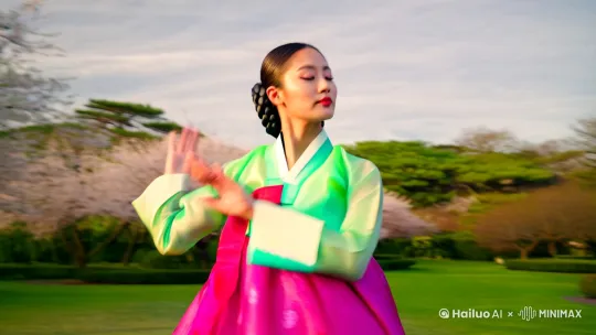 大白天韩国美女热舞诱惑 by Hailuo AI Video Generator