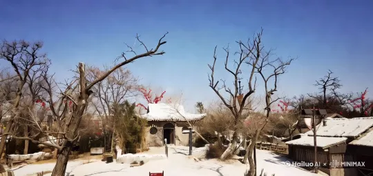 加入林冲的风雪山神庙人物和任务。[右移,左摇,跟随] by Hailuo AI Video Generator