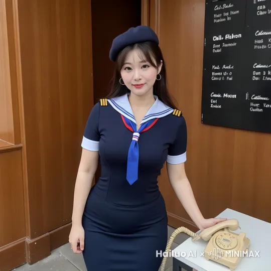 一位美女慢慢的拿地电话说话，动作自然流畅，画面真实，画质超清晰 by Hailuo AI Video Generator