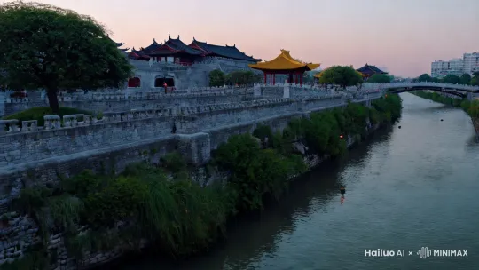 济宁文旅宣传大片，突出历史厚重感，运河文化，诗仙李白，孔子等历史元素，现代风格 by Hailuo AI Video Generator