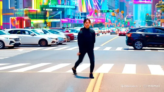 以《Gangnam Style》背景音乐创作一部韩国流行舞蹈视频，节奏感强，舞蹈动作有趣， by Hailuo AI Video Generator