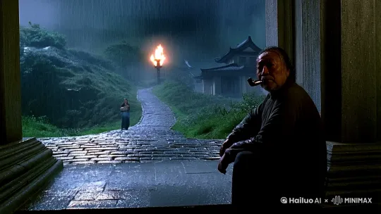 ### 故事梗概

- **神秘来客**：暴雨夜的古村里，突然出现一个怀抱襁褓的年轻妇人投宿，她苍白的脸色和襁褓里的怪异声响引起守祠人注意。
- **禁忌触犯**：村民违背祖训收留了这对母子，却在祠堂发现妇人留下的诡异纸钱。更蹊跷的是，村中孕妇开始陆续失踪。
- **血案频发**：失踪孕妇的丈夫们接连惨死，血腥现场残留着婴儿牙印。村中陷入恐慌，守祠人想起二十年前的往事。
- **往事重现**：二十年前村中溺毙女婴的往事被揭开，当年被投入井中的女婴如今化作厉鬼前来索命，而她的复仇才刚刚开始。

---
湿冷的雨丝钻进衣领时，陈三正蹲在祠堂门槛上抽旱烟。远处山道上晃着盏昏黄的灯笼，在雨幕里忽明忽暗，像团飘忽的鬼火。

"劳驾，能借宿一晚么？"灯笼举到跟前，是个年轻妇人，青布衫子裹着单薄身子，怀里紧紧搂着个褪色襁褓。雨水顺着她惨白的脸往下淌，襁褓里突然传出"咯吱"一声，像是婴儿在磨牙。

陈三的烟杆顿了顿。祠堂梁柱上悬着的铜铃无风自动，叮铃作响。他想起老辈人说的：月黑风高夜，莫留外乡人。可那襁褓里分明有活气，当娘的胳膊都被雨水泡得发青了。

"西厢房空着。"他转身引路，青石板在灯笼下泛着水光。妇人经过祖宗牌位时，供桌上的长明灯突然"啪"地爆了个灯花。

后半夜陈三被尿憋醒，听见祠堂天井里有窸窣声。纸钱扬得像雪片，那妇人正跪在井台边烧纸。火苗舔着她乌紫的嘴唇，襁褓搁在膝头，露出半截青灰色的小手。

"这是给井龙王烧的。"她抬头笑，眼白占了眼眶大半，"我儿要喝水。"

第二天全村都在传，张屠户家的媳妇不见了。怀着七个月身孕的女人，半夜说去茅房就再没回来。有人在村口老槐树下捡到只绣花鞋，鞋底沾着暗红血渍，像是被什么拖着走了十里地。

第七天夜里，李铁匠发了疯。他举着烧红的铁钳撞开祠堂大门，眼珠子凸得快要掉出来："水井！井里有东西！"陈三跟着众人跑到井边，月光把井台照得惨白。井绳绷得笔直，底下传来"咯吱咯吱"的啃噬声。

拉上来的是具男尸，喉咙被撕开碗口大的窟窿。更骇人的是尸体右手——五根手指齐根而断，断口处留着细小的牙印，像是被婴儿含在嘴里吮过。

祠堂里铜铃突然疯响。陈三猛地想起二十年前那个夏夜，也是这样的暴雨天。村东刘寡妇诞下第四个女婴时，接生婆把湿漉漉的婴孩倒提着浸入井水。那团青紫色的小身子在月光下沉浮，井底传来细微的呜咽，像猫崽在哭。

此刻井水开始翻涌，咕嘟咕嘟冒出血泡。一只泡得发胀的小手攀住井沿，指甲缝里塞满淤泥。陈三终于看清那襁褓的颜色——正是当年裹尸用的青花布。

--- by Hailuo AI Video Generator