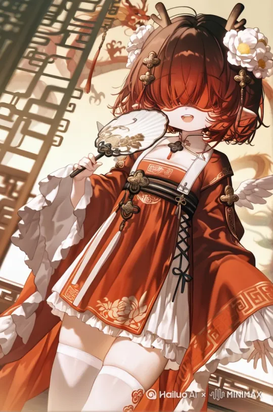 头发轻微飘动，身体轻微晃动，衣服轻微飘动， by Hailuo AI Video Generator