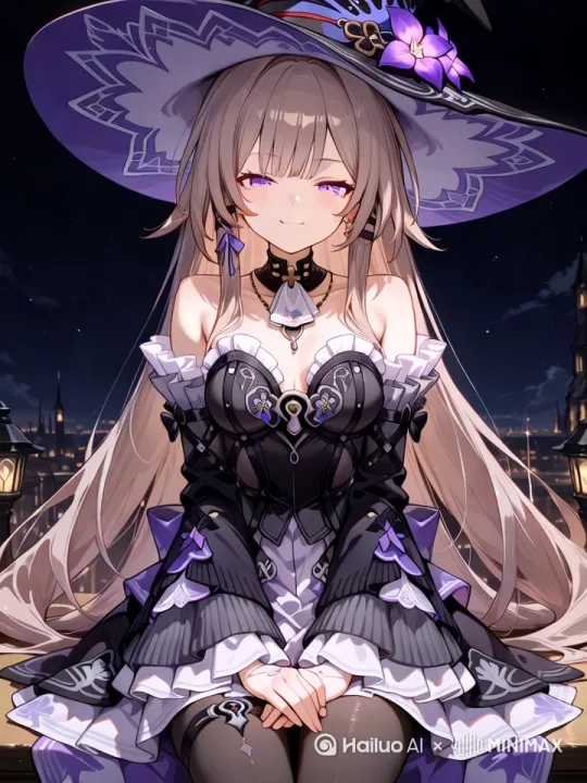 衣服轻微飘动，自然眨眼睁眼，头发轻微晃动，胸口微微起伏 by Hailuo AI Video Generator