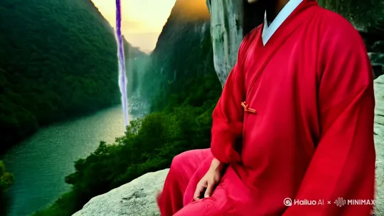 

《望庐山瀑布》
唐·李白
必背
山水
日照香炉生紫烟，遥看瀑布挂前川。
飞流直下三千尺，疑是银河落九天。 by Hailuo AI Video Generator