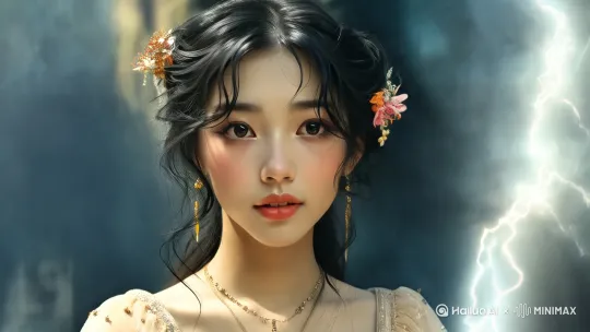 主角自信微笑，画面加闪电流光特效） by Hailuo AI Video Generator
