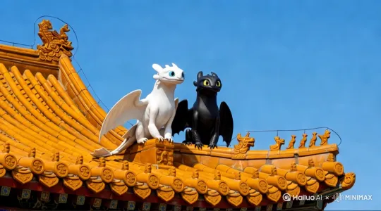 起身飞翔，落地上海 by Hailuo AI Video Generator