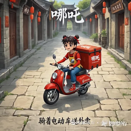 图片中的人物一边说话，一边下车 by Hailuo AI Video Generator