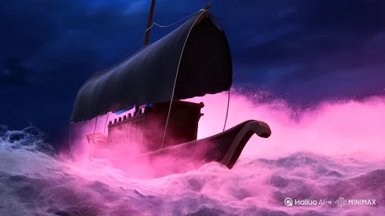 《青鸾引路·桃花仙源》

暴雨夜，乌篷船被卷入漩涡。渔夫阿沅睁眼时，满目皆是流动着荧光的粉色迷雾。忽闻清越啼鸣破空，九尾青鸾振翅而来，衔着他衣领飞向桃林深处。

霞光漫涌处，千树桃花竟生着琉璃花瓣，每片都映出不同星宿。树根盘结处坐着垂钓的白发老者，鱼线末端悬着颗发光的星辰。"三百年了，终于等到引渡使归位。"老者甩竿勾起银河，露出水下水晶宫殿。

十二位彩衣仙娥捧着流云托盘飘然而至，盘中蟠桃沁出琼浆，落地便生并蒂莲花。阿沅接过玉盏时，记忆如潮涌来——原是因私放貔貅下凡被贬的南天星官，镇守结界的西王母指尖微动，他额间立即浮现出褪色的仙纹。

子夜钟鸣，满林桃花忽作赤金蝶群。青鸾引他踏上虹桥，下方云海中浮出十万盏莲花灯。"这些是你当年庇佑过的生灵。"西王母将桃木剑化作青玉簪，"且去重掌二十八宿，莫再醉心凡尘。"

鸡鸣破晓，阿沅在自家竹榻惊醒，掌心却握着片琉璃桃花。窗外江水滔滔，东岸新生的桃林正绽放着星纹异花，而西岸渔村祠堂里，供奉三百年的引渡使神像悄然换了面容 by Hailuo AI Video Generator