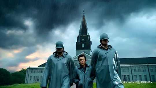 第一章：暴雨中的缄默押送
场景构建：
铅灰色云层吞噬了最后一丝天光，暴雨裹挟着铁锈味砸在疗养院尖顶上。林深被两名穿铅灰色制服的"秩序维护者"夹在中间，防雨布边缘不断渗入的雨水让他想起妹妹失踪前夜打翻的墨水瓶——那种混合着消毒水与陈旧纸张的刺鼻气味，此刻正从他指缝间若有若无地萦绕。
 
1. 铁门开启的异响
金属门轴发出类似生锈齿轮的呻吟，当第三道锁栓滑入凹槽时，林深闻到了那个令他血液凝固的气味。它不像普通霉变，更像是无数本被撕碎的古籍在潮湿环境中发酵的味道——这气息曾黏附在妹妹病床边的病历本上，也出现在他退稿信被退回那天的信封胶水上。
 
"编号A-017。"
机械合成音从头顶管道传来，震得他耳膜发麻。林深抬头望去，图书管理员莉莉丝的鸟嘴面具在煤油灯摇曳的光影中泛着青苔般的幽绿。她的左手正以不自然的频率擦拭烛台，黄铜与黑曜石拼接的关节发出细碎的咔哒声，仿佛在复述某个加密的旋律。
 
2. 禁忌录的初次显影
当莉莉丝的煤油灯照向墙面时，林深瞳孔骤缩。本该是《世界名著精选》的展示墙上，此刻浮动着无数半透明的文字碎片——它们组成了一本从未见过的古籍书名："禁忌录·卷一"。更诡异的是，那些文字边缘泛着诡异的靛蓝色荧光，如同被某种生物血液浸染过。
 
"这是..."他喉结滚动，指尖无意识地摩挲着口袋里妹妹留下的退稿信。信纸右下角的咖啡渍形状，竟与墙上文字的某个偏旁部首完美契合。
 
3. AR眼镜的红色警报
就在他试图凑近观察时，AR眼镜突然弹出血色警告框。全息投影在视网膜上炸开猩红网格，某个不断跳动的红色光点引起了他的注意——那正位于"禁忌录·卷一"的虚拟投影位置。
 
"检测到非法数据接触。"机械女声冰冷地响起，"建议您立即停止观测。"
林深刚想反驳，余光瞥见莉莉丝擦拭烛台的动作突然停滞。在煤油灯晃动的阴影里，她机械臂内侧的铜锈剥落处，隐约露出三个用血红色颜料书写的符号——那正是他三天前在妹妹失踪现场发现的神秘印记。
 
4. 编号背后的死亡密码
晚餐时分，林深刻意选择了靠窗的座位。当邻桌患者撕开包装纸吞咽药片时，他注意到对方病历本上的烫金字幕在灯光下泛着微光："马尔克斯-239"。这个编号像枚烧红的铁钉，刺痛了他记忆中的某个画面——三年前急救室里，妹妹腕间同样戴着刻着"马尔克斯-017"的电子手环。
 
"您的汤。"
机械臂送餐机器人突然停在面前，不锈钢托盘里盛着泛着荧蓝光泽的汤羹。林深下意识后退半步，这让他想起住院部走廊那些突然消失的患者——他们最后晚餐时餐盘里都盛着同样的蓝色液体。
 
5. 退稿信的灼痕
章节收尾时，莉莉丝将一本烫金封面的精装书放在他面前。当林深手指触碰到书脊的瞬间，皮肤传来被烙铁烫伤般的剧痛。封皮下压着的退稿信正在渗出深褐色污渍，那些污渍的扩散路径，竟与疗养院墙面上"禁忌录·卷一"的符文排列完全一致。
 
月光透过哥特式花窗洒在信纸上，妹妹的字迹在晕染中逐渐清晰："快逃...他们在净化图书馆..."
最后一个字消散的刹那，林深听见身后传来金属关节的细微摩擦声。转身时，他看见莉莉丝的鸟嘴面具在黑暗中泛着磷光，而她擦拭烛台的右手，正无声地比划着某个古老的禁止手势。 by Hailuo AI Video Generator