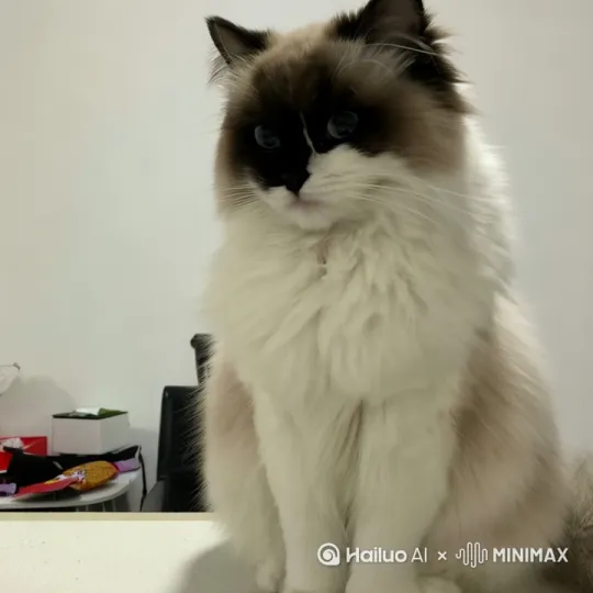布偶猫站起来跳舞，背景换成KTV by Hailuo AI Video Generator