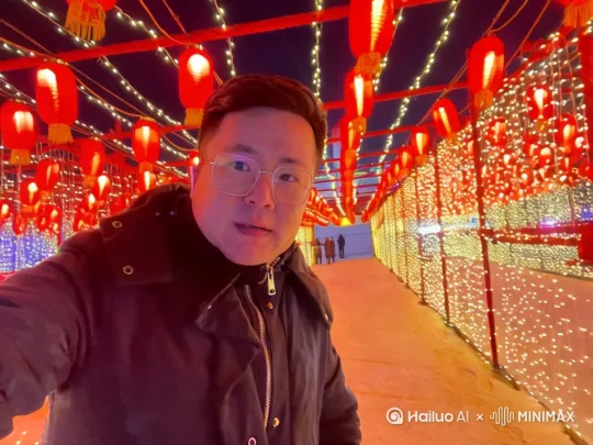 自拍转一圈 和镜头打个招呼 by Hailuo AI Video Generator