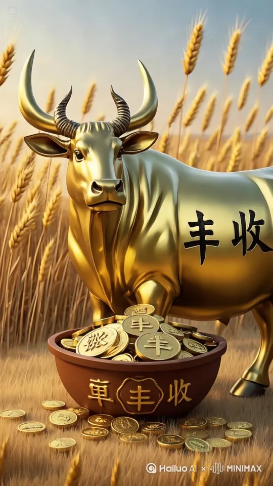 金牛口中不停的吐出大量金币 by Hailuo AI Video Generator