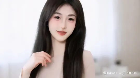 女子展示各种表情和姿势，画面主体动态呈现，动作自然流畅，环境光，符合逻辑，极致细节，镜头跟拍，超真实动态捕捉。人物脸部不变形。清晰自然,不模糊，高质量，没有瑕疵[跟随] by Hailuo AI Video Generator