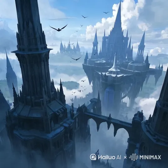 [推出,上升,下摇] by Hailuo AI Video Generator