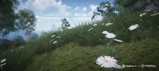 小草生长，万物复苏景象，缓慢推进运镜 by Hailuo AI Video Generator