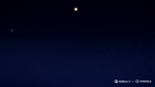 [左移,推进,右摇]开始的镜头是类地行星，远处有一颗恒星，背景是浩瀚的宇宙，行星附近有战火，突然，一艘巨大的宇宙战舰通过空间跃迁一瞬间跳到视野中，战舰有几十公里长，上面有各式激光武器和电磁武器，恒星的余晖落在战舰上，很是悲壮 by Hailuo AI Video Generator