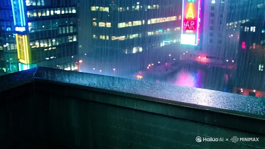 【场景：午夜都市屋顶，暴雨倾盆。霓虹在死侍的红黑面具上流淌】

（俯冲镜头）死侍式英雄"红闪"甩出双刀钉住无人机，对着镜头抛媚眼："宝贝们这段记得加慢动作回放——" by Hailuo AI Video Generator