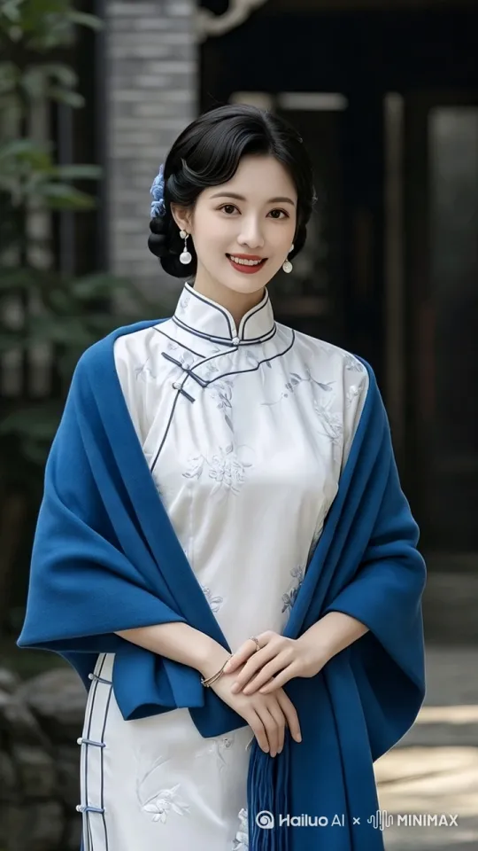 镜头固定，对着镜头说话。人物表现大方，手部无动作，人物气质优雅，知性，自信 by Hailuo AI Video Generator