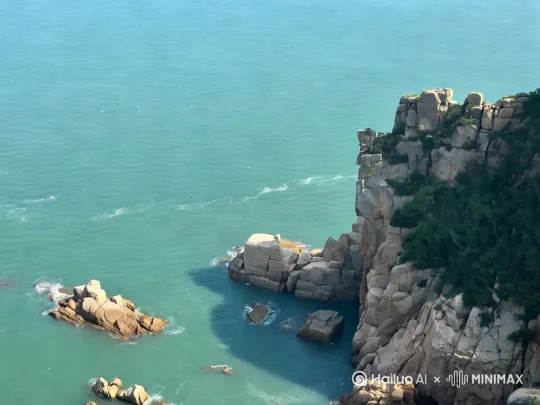 天空有海鸥在翱翔，海面上有帆船[上升] by Hailuo AI Video Generator