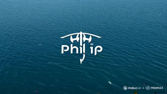 一个高端的品牌logo 品牌名字叫philip 从左到右移动 一个logo有创意 by Hailuo AI Video Generator