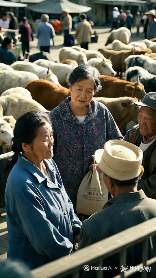 镜头移动，动态跟随，展现两个人史诗般的激烈打斗场面，两个人正在进行惊心动魄的中国功夫对决。左边的人右脚轻点地面，身体如旋风般旋转，左腿高高抬起，以一记凌厉的侧踢攻向对手的头部，速度极快。右边的人一个前滚翻躲开，起身时双腿连环踢出，腿影重重，令人眼花缭乱。两人的招式变化无穷，身影在环境中快速移动，忽左忽右，地面灰尘四起，尘土飞扬，展现出中国功夫的博大精深，堪比好莱坞大片，周围的人都跑过来围观，欢呼雀跃、拍手叫好。周围的家畜吓的，东奔西跑，场面非常非常混乱 by Hailuo AI Video Generator