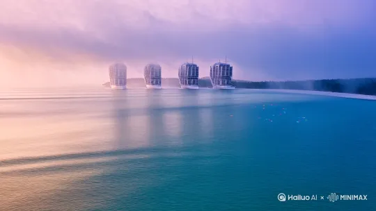 基础参数:4K Ultra HD, 48fps, ARRI LogC色彩科学, Anamorphic镜头光斑, 动态粒子优化, 峰值亮度2000nit HDR, 10bit色深。
核心画面:1. 地理标志:凤凰岛帆船酒店群在晨雾中渐显/椰梦长廊弧形海岸线航拍
2. 海水特写:玻璃海效果(可见5米深海底白沙波纹)/浪尖折射出七彩光斑
3. 人文元素:黎族纹样冲浪板划过水面/无人机视角穿越椰林吊床阵。
动态细节:
- 椰子树叶在离轴风中高频颤动
- 退潮时沙滩呈现指纹状纹理水流
- 游艇驶过珊瑚礁区激起的翡翠色浪涌
光影魔法:
- 低角度晨光穿透棕榈叶的丁达尔效应
- 海水次表面散射的SSS物理模拟
- 正午沙滩的菲涅尔反射光晕
- 黄昏天际线紫粉渐变与海面镜面倒影
镜头设计:
1. 穿越镜头:手持云台从椰林阴影推向高光海滩的明暗转换
2. 微观戏剧:120mm微距捕捉沙蟹与潮水赛跑,沙粒悬浮慢镜
3. 情绪空镜:直升机航拍环岛路S弯道,前景三角梅与后景帆船同框 by Hailuo AI Video Generator