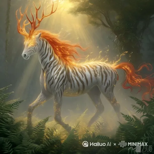 镜头1(5秒):
场景:晨曦中的远古密林,薄雾缭绕,金色阳光穿透蕨类植物,远处传来空灵吟唱声。
主体:一只通体银白的骏马(鹿蜀)从雾中缓缓现身,头部泛珍珠光泽,赤红长尾如火焰流动,周身覆盖 glowing 的暗金色虎纹。
细节:镜头特写蹄踏地面时,青草瞬间开花;瞳孔为琉璃质感,倒映出古老符文。
镜头2(8秒):
动态:鹿蜀昂首疾驰,毛发飘散星尘,虎纹随肌肉起伏如流动熔岩。
互动:途经岩石时轻触,岩面浮现 glowing 的部落图腾(孕妇跪拜鹿蜀壁画)。
音效:吟唱声渐强,混入编钟与骨笛旋律,背景浮现半透明篆书「宜子孙」。
镜头3(7秒):
转化:鹿蜀跃入光柱化作金色粒子,凝聚成悬空的兽首玉佩,玉佩纹路由虎纹与尾焰交织。
结尾:玉佩落入现代少女掌心,特写她腰间的同款挂饰与婴儿车虚影叠化。
色调:从神话青金色渐变至现代暖橙色,强调传承感。 by Hailuo AI Video Generator