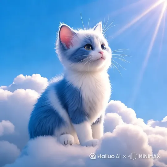 一只猫咪在逮蜻蜓右移左移捕捉蜻蜓 by Hailuo AI Video Generator