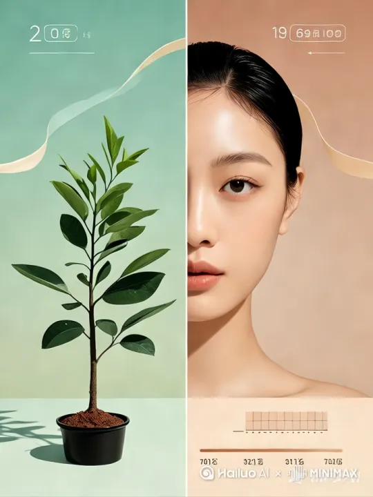 植物摆动，人物动起来，背景中的飘带摆动起来[推进,右摇] by Hailuo AI Video Generator