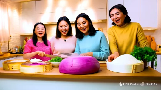 家人们,今天我要教大家做超美味的木薯芋圆,也就是奶茶店里常见的那种Q弹甜品配料,它能用于奶茶、甜品或者冰品里,让你的味蕾尽情享受甜蜜的快乐!
咱们先准备一下材料,需要200克芋头,当然你也可以用紫薯或者红薯来替换。还得有100 - 150克木薯粉,30 - 50克砂糖,这个量可以根据个人口味来调整哈。另外,适量的热水用来调节面团,适量的清水则是用来煮芋圆的。
现在开始制作啦!第一步是准备芋头。先把芋头的皮去掉,然后切成小块,接着把它们放进蒸锅里蒸熟,这个过程大概需要15 - 20分钟。等芋头蒸熟了,咱们趁热用叉子或者压泥器把它压成细腻的芋泥。那感觉,就好像把芋头里的香甜都给释放出来了,整个厨房都弥漫着芋头的香气。
接下来是混合面团。把芋泥放进大碗里,加入砂糖搅拌均匀。想象一下,芋泥和砂糖就像两个好朋友,在大碗这个舞台上欢快地融合在一起。然后,咱们要分次加入木薯粉,一边加一边揉,把它们揉成光滑的面团。要是面团太干了,就适量加点热水调节调节;要是太湿了,就再多加点木薯粉。这就像一场奇妙的平衡游戏,最后揉出的面团就像是一个完美的艺术品。
揉好面团后,咱们就开始搓芋圆啦。把面团搓成长条状,就像一条长长的彩色丝带,然后切成小段,每段大概1 - 1.5厘米长。再用手把这些小段搓成圆形,一个个圆溜溜的芋圆就像可爱的小珍珠。要是你喜欢其他形状,也可以把它们搓成椭圆形或者小方块,发挥你的创意,让芋圆变得独一无二。
最后是保存环节。要是一次用不完这些芋圆,别担心,咱们可以把芋圆撒上少许木薯粉,这样就能防止它们粘连在一起啦。然后把它们放进密封袋中,想吃的时候随时拿出来,就像拥有了一个甜蜜的宝藏库。
学会了这个木薯芋圆的做法,以后你就能轻松在家制作美味的奶茶和甜品啦,赶紧动手试试吧! by Hailuo AI Video Generator