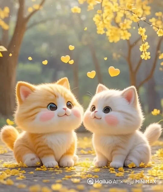 需要两个小猫打起来 by Hailuo AI Video Generator