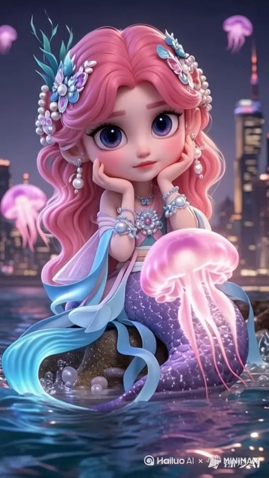 一个人浮出水面、唱着忧伤的歌，动作很慢、很慢而不失优雅
 by Hailuo AI Video Generator