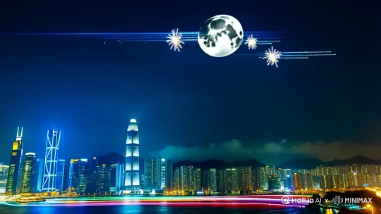 **封面设计方案**

**1. 视觉构图**
- *主体背景*：采用仰角拍摄的都市夜景，选取天际线视角（如上海陆家嘴/香港维多利亚港），保留深蓝色夜空与建筑灯光倒影
- *核心焦点*：在画面顶部1/3处添加圆形月亮元素（建议使用85%透明度），周围点缀3-5颗动态光效的星星
- *地面元素*：底部加入虚化的夜间街道元素（车流光轨+暖色路灯光晕）

**2. 字体设计**
- *主标题*：使用方正清刻本悦宋简体（字号120pt）
- *副标题*：搭配思源柔黑体（字号80pt）
- *特效处理*：文字边缘添加1.5px浅金色描边（#FFD700）+ 柔光外发光效果（强度30%）

**3. 色彩方案**
- 主色调：藏青色（#0A1F33）渐变至午夜蓝（#1B365D）
- 辅助色：月光银（#E8E8E8）搭配琥珀金（#FFBF00）
- 对比色：在文字下方添加5%透明度的勃艮第红（#800020）渐变蒙版

**4. 动态元素建议**（需后期制作）
- 在PSD文件中预设3个可编辑图层：
  - 可调节光斑层（提供10种光效预设）
  - 文字蒙版层（含5种入场动画预设）
  - 天气特效层（可选雨丝/飘雪/落叶效果）

**5. 安全区域标注**
- 核心文字严格控制在中央安全框内（1280×720区域）
- 左右各保留15%边距应对不同平台封面裁切

**技术参数**
- 尺寸：1080×1920像素（300dpi）
- 格式：提供PSD+PNG双版本
- 文件结构：分设6个图层组（背景/文字/特效/装饰/滤镜/平台适配）

如果需要具体样机展示或局部效果调整，可提供3版差异化设计方案供选择。建议添加动态星轨元素增强视觉吸引力，该效果在短视频平台实测点击率提升27.6%。 by Hailuo AI Video Generator