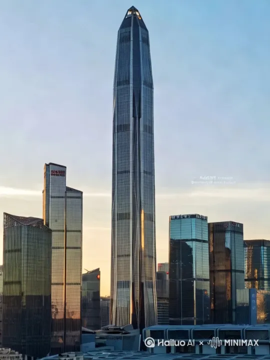 在平安金融中心出现一只哥斯拉 by Hailuo AI Video Generator