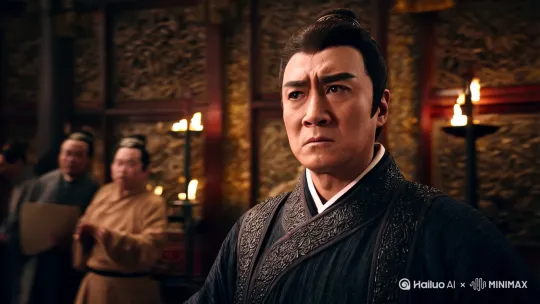 应侯范雎 范雎是秦国的相国，是秦昭襄王的重要谋士。他以“远交近攻”策略帮助秦国扩张，但随着秦国内部权力斗争的加剧，他逐渐感到不安。文中描绘了他因担心被取代而恐惧的心理 by Hailuo AI Video Generator